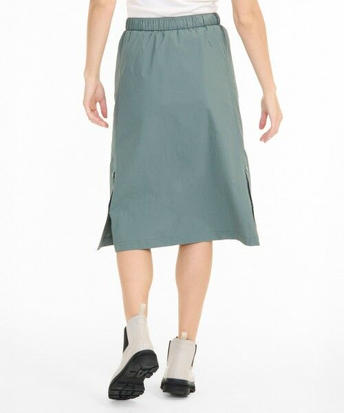 AIGLE / エーグル ミニ・ひざ丈スカート | UVカット 撥水 ストラップ 裾スリットスカート | 詳細3