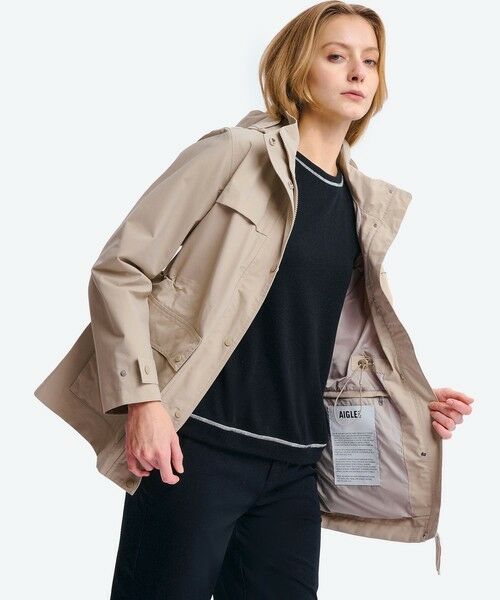 AIGLE / エーグル その他アウター | GORE-TEX 防風 防水 透湿 2レイヤージャケット RP フード脱着可 | 詳細1