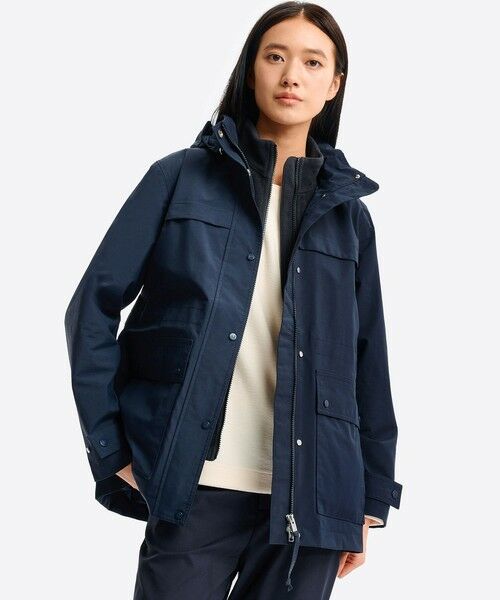 AIGLE/エーグル GORE-TEX 防風 防水 透湿 2レイヤージャケット RP フード脱着可 ダークネイビー 36(S) AIGLE/エーグル GORE-TEX 防風 防水 透湿 2レイヤージャケット RP フード脱着可 ダークネイビー 36(S)