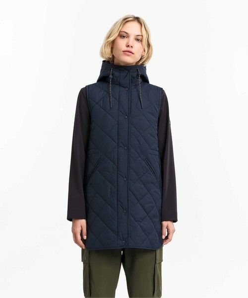 AIGLE / エーグル ダウンジャケット・ベスト | PrimaLoft中綿 撥水 インサレーション ダイヤモンドキルティングミドルベスト | 詳細4