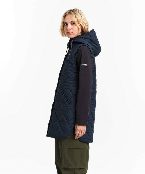 AIGLE / エーグル ダウンジャケット・ベスト | PrimaLoft中綿 撥水 インサレーション ダイヤモンドキルティングミドルベスト | 詳細5