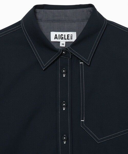 AIGLE / エーグル シャツ・ブラウス | THERMOLITE 保温軽量 ダブルステッチロングスリーブシャツ | 詳細3