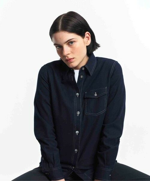 AIGLE/エーグル 保温軽量 ロングスリーブシャツ ダークネイビー 36(S) AIGLE/エーグル 保温軽量 ロングスリーブシャツ ダークネイビー 36(S)