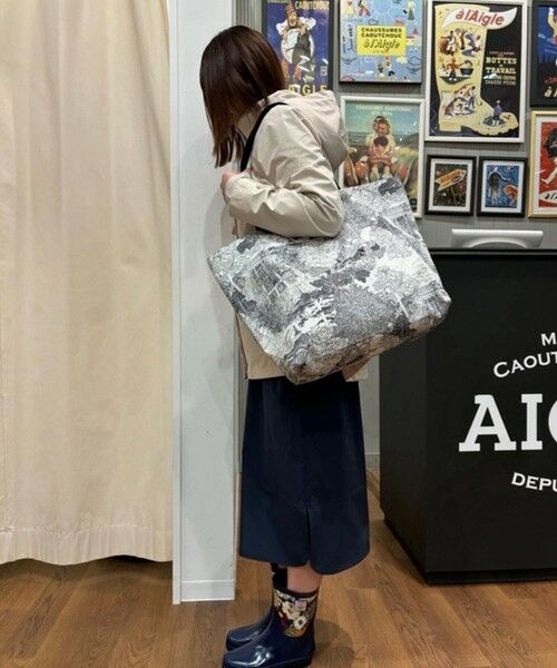 AIGLE / エーグル トートバッグ | 【国立自然史博物館】 プリントキャンバストートバッグ / 大容量 | 詳細1
