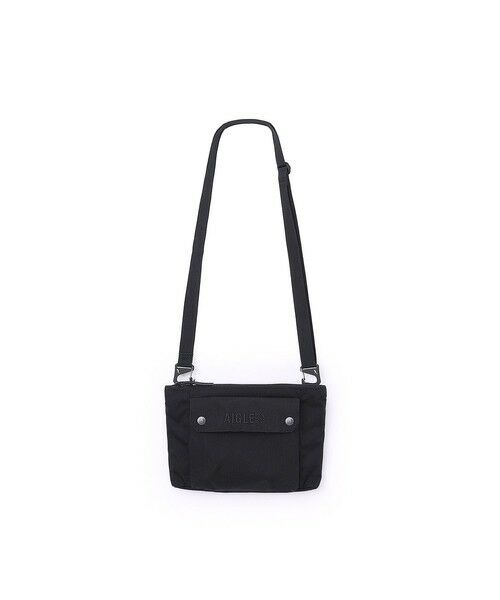 AIGLE/エーグル 撥水 ハイキング ミニショルダーバッグ 2L ブラック FREE AIGLE/エーグル 撥水 ハイキング ミニショルダーバッグ 2L ブラック FREE