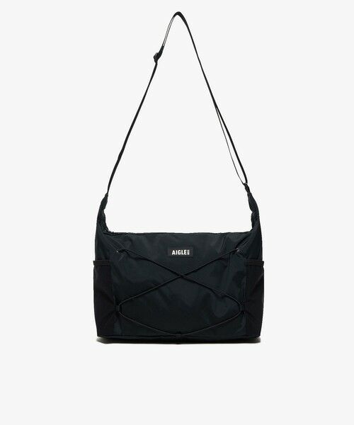AIGLE/エーグル 撥水 パッカブル2wayショルダーバッグ 10L ブラック FREE AIGLE/エーグル 撥水 パッカブル2wayショルダーバッグ 10L ブラック FREE