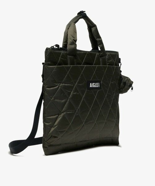 AIGLE / エーグル トートバッグ | キルティング 2wayショルダーバッグ ミニポーチ付き | 詳細1