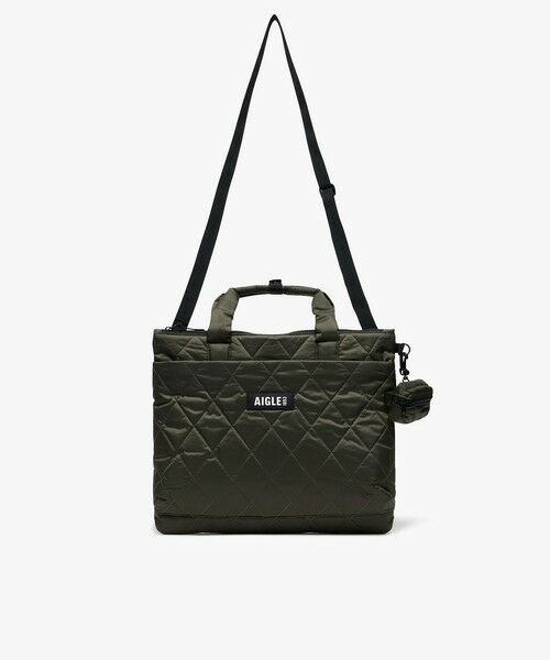 AIGLE / エーグル トートバッグ | キルティング 2wayショルダーバッグ ミニポーチ付き | 詳細3