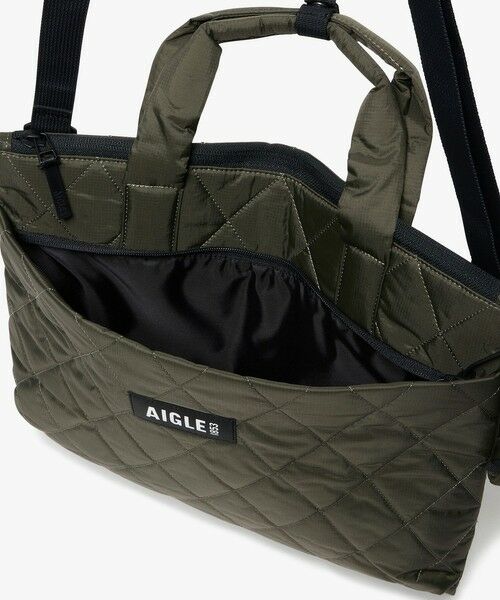 AIGLE / エーグル トートバッグ | キルティング 2wayショルダーバッグ ミニポーチ付き | 詳細10