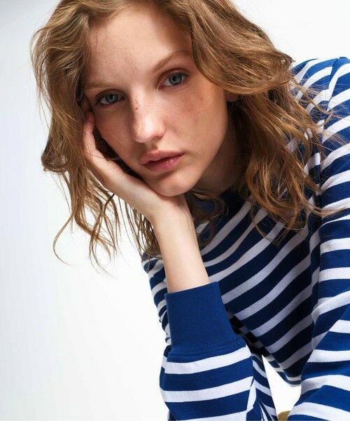 AIGLE / エーグル スウェット | UVカット フレンチテリーボーダースウェット | 詳細1