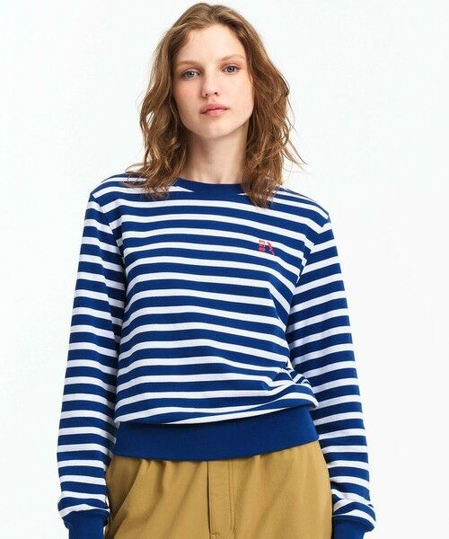 AIGLE / エーグル スウェット | UVカット フレンチテリーボーダースウェット | 詳細3