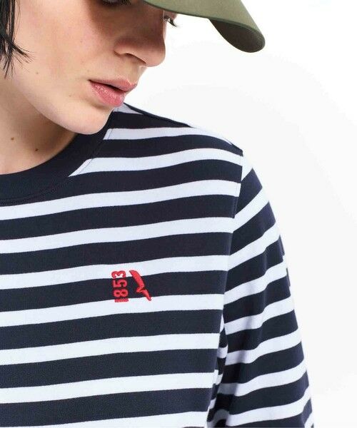 AIGLE / エーグル スウェット | UVカット フレンチテリーボーダースウェット | 詳細12