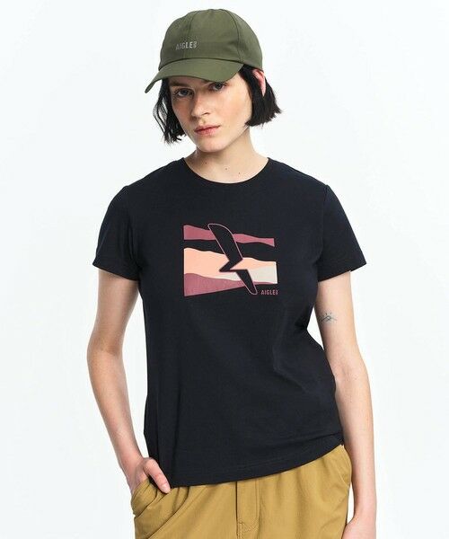 AIGLE / エーグル Tシャツ | 吸水速乾 抗菌防臭 プリント半袖Tシャツ | 詳細7