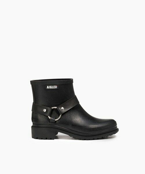 AIGLE/エーグル 防水 エーグルマカダム リングブーツ ブラック 38(24.0cm) AIGLE/エーグル 防水 エーグルマカダム リングブーツ ブラック 38(24.0cm)