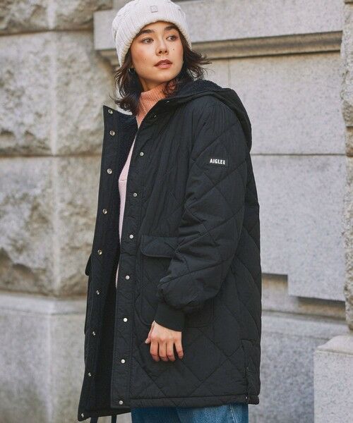 AIGLE / エーグル その他アウター | DUPONT SORONA中綿 撥水 インサレーション リバーシブル キルティングボアジャケット | 詳細1