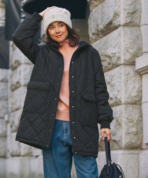 AIGLE/エーグル DUPONT SORONA中綿 撥水 インサレーション リバーシブル キルティングボアジャケット ブラック 36(S) AIGLE/エーグル DUPONT SORONA中綿 撥水 インサレーション リバーシブル キルティングボアジャケット ブラック 36(S)