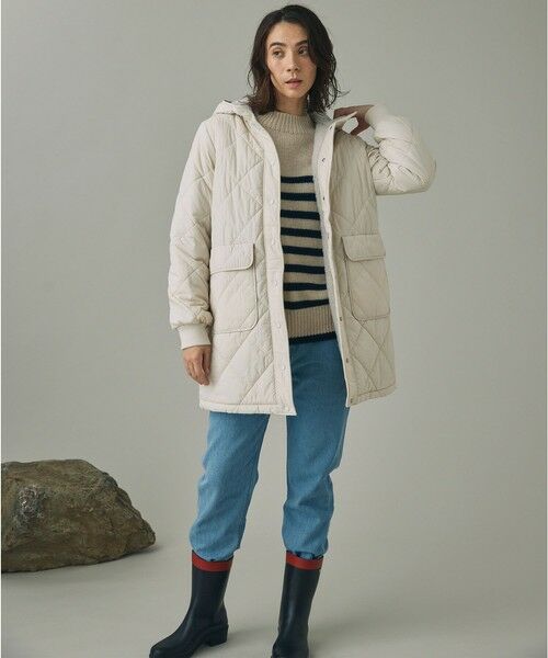 AIGLE / エーグル その他アウター | DUPONT SORONA中綿 撥水 インサレーション リバーシブル キルティングボアジャケット | 詳細14