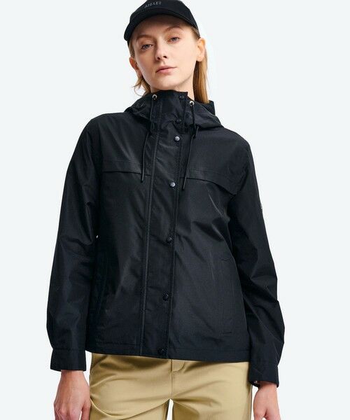 AIGLE/エーグル GORE-TEX ゴアテックス 防水 防風 透湿 2レイヤージャケット RP ブラック 40(L)