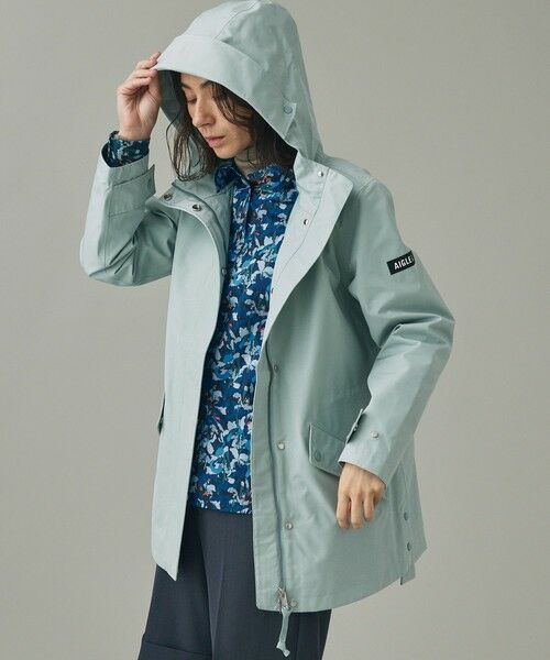 AIGLE / エーグル その他アウター | GORE-TEX ゴアテックス 防水 透湿 防風 2レイヤーロングジャケット RP | 詳細2