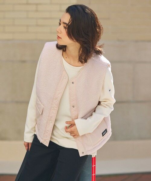 AIGLE / エーグル ダウンジャケット・ベスト | Dupont Sorona中綿 撥水 リバーシブル インサレーション キルティングボアベスト | 詳細1