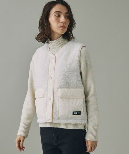 AIGLE / エーグル ダウンジャケット・ベスト | Dupont Sorona中綿 撥水 リバーシブル インサレーション キルティングボアベスト | 詳細12