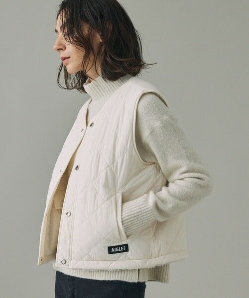 AIGLE / エーグル ダウンジャケット・ベスト | Dupont Sorona中綿 撥水 リバーシブル インサレーション キルティングボアベスト | 詳細13
