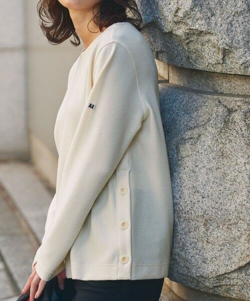 AIGLE / エーグル スウェット | サイドスリットボタン クルーネックフリースプルオーバー | 詳細3