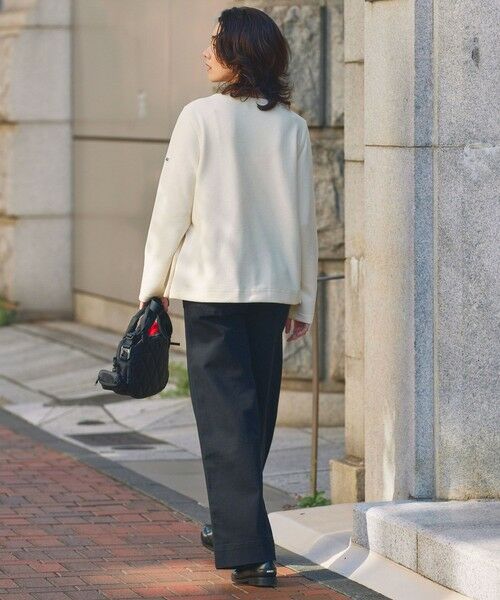 AIGLE / エーグル スウェット | サイドスリットボタン クルーネックフリースプルオーバー | 詳細5