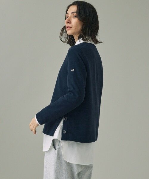 AIGLE / エーグル スウェット | サイドスリットボタン クルーネックフリースプルオーバー | 詳細6