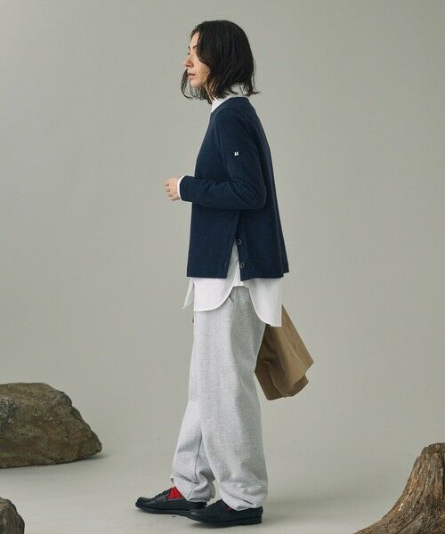 AIGLE / エーグル スウェット | サイドスリットボタン クルーネックフリースプルオーバー | 詳細10