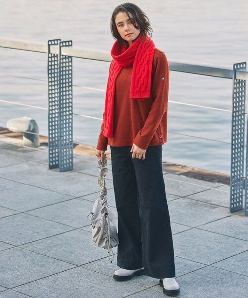 AIGLE / エーグル スウェット | サイドスリットボタン クルーネックフリースプルオーバー | 詳細15