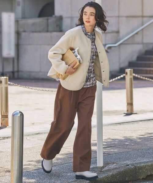 AIGLE / エーグル ブルゾン | カーディガン シェルパフリースジャケット | 詳細19