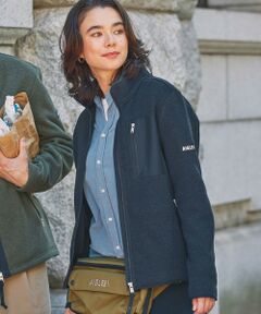 【タグ付き新品未使用】alors paris ブルゾン　ネイビー 和風調 雲柄ブルゾン ブルゾン レディース アウター 送料無料