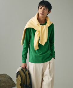 AIGLE / エーグル Tシャツ | UVカット ワンポイントロゴ ロングスリーブ 長袖リブTシャツ