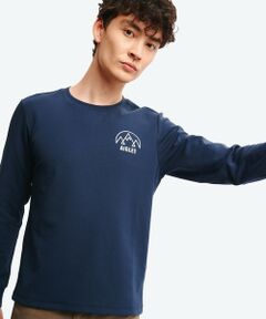 AIGLE / エーグル Tシャツ | UVカット ワンポイントロゴ ロングスリーブ 長袖リブTシャツ