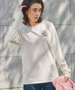 AIGLE / エーグル Tシャツ | UVカット ワンポイントロゴ ロングスリーブ 長袖リブTシャツ