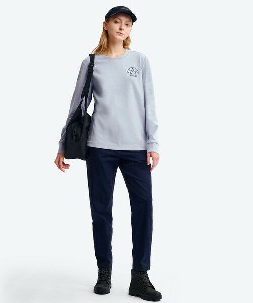 AIGLE / エーグル Tシャツ | UVカット ワンポイントロゴ ロングスリーブ 長袖リブTシャツ | 詳細6
