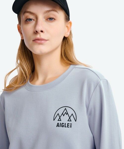 AIGLE / エーグル Tシャツ | UVカット ワンポイントロゴ ロングスリーブ 長袖リブTシャツ | 詳細7