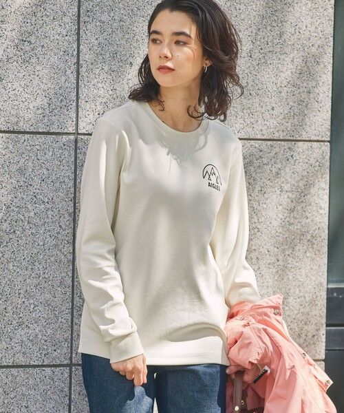 AIGLE / エーグル Tシャツ | UVカット ワンポイントロゴ ロングスリーブ 長袖リブTシャツ | 詳細8