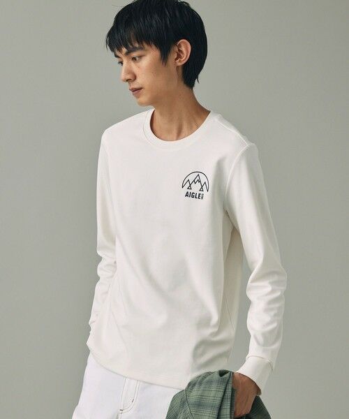 AIGLE / エーグル Tシャツ | UVカット ワンポイントロゴ ロングスリーブ 長袖リブTシャツ | 詳細17