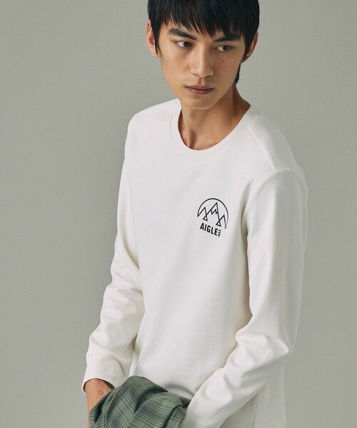 AIGLE / エーグル Tシャツ | UVカット ワンポイントロゴ ロングスリーブ 長袖リブTシャツ | 詳細14