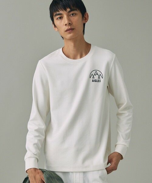 AIGLE/エーグル UVカット ロングスリーブTシャツ ホワイト L AIGLE/エーグル UVカット ロングスリーブTシャツ ホワイト L
