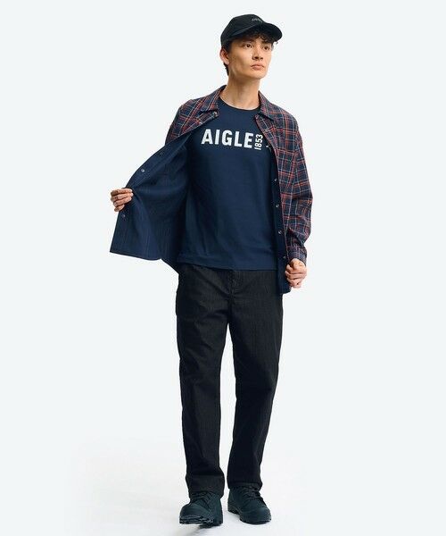 AIGLE / エーグル Tシャツ | UVカット ロングスリーブロゴTシャツ RP | 詳細8