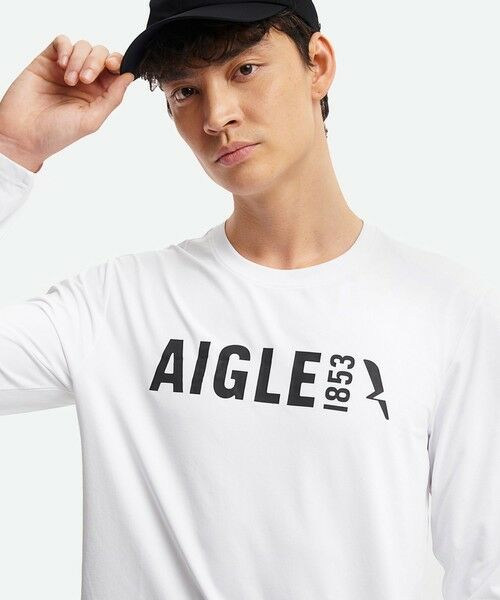AIGLE / エーグル Tシャツ | UVカット ロングスリーブロゴTシャツ RP | 詳細12