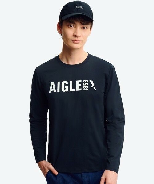 AIGLE / エーグル Tシャツ | UVカット ロングスリーブロゴTシャツ RP | 詳細13