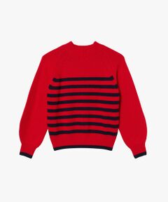 AIGLE / エーグル ニット・セーター | ウールブレンド ボーダーニットモックネックセーター