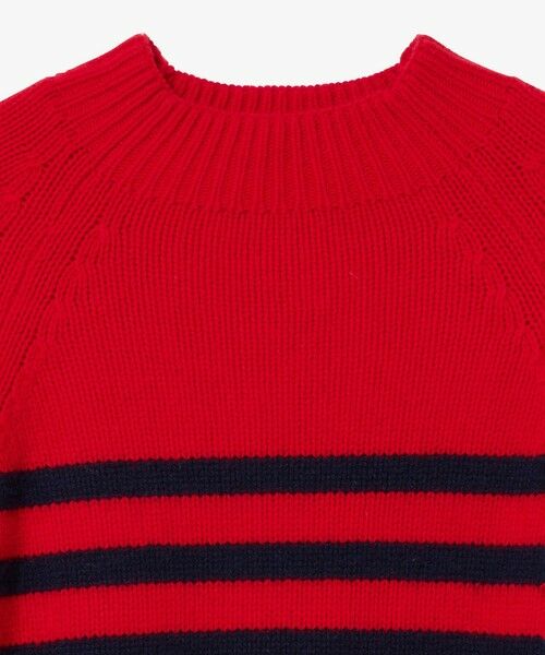 AIGLE / エーグル ニット・セーター | ウールブレンド ボーダーニットモックネックセーター | 詳細2