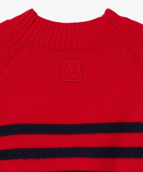 AIGLE / エーグル ニット・セーター | ウールブレンド ボーダーニットモックネックセーター | 詳細3