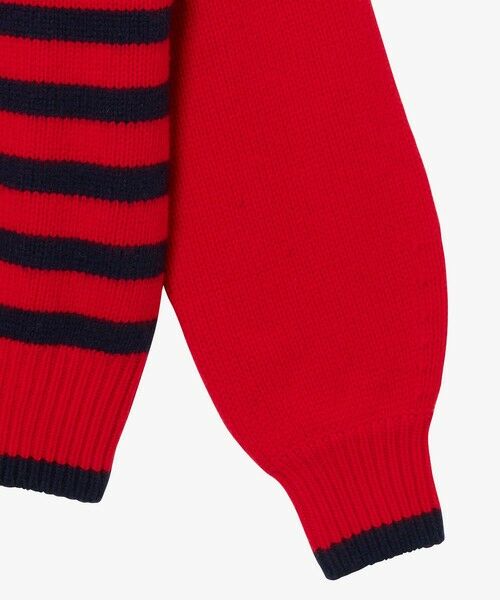 AIGLE / エーグル ニット・セーター | ウールブレンド ボーダーニットモックネックセーター | 詳細4