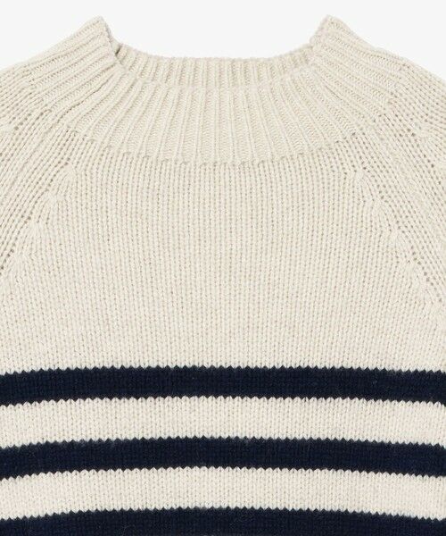 AIGLE / エーグル ニット・セーター | ウールブレンド ボーダーニットモックネックセーター | 詳細18